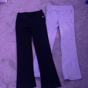 Champion Kids Black and Light Gray Sweatpants